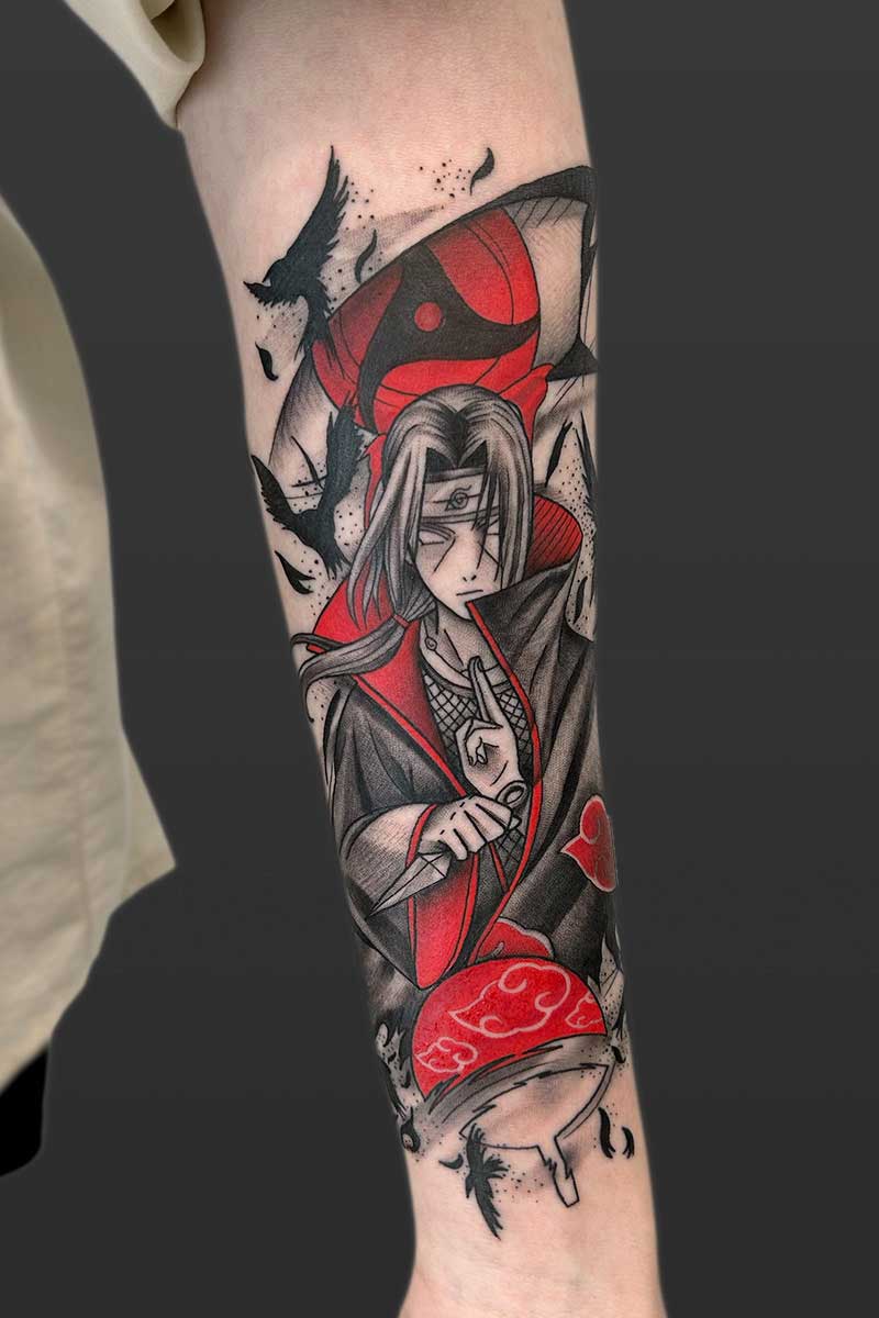 Legacy Tattoo- Anime tattoo of Itachi Uchiha from Naruto